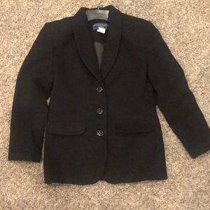 Women’s 100% wool black blazer 4P